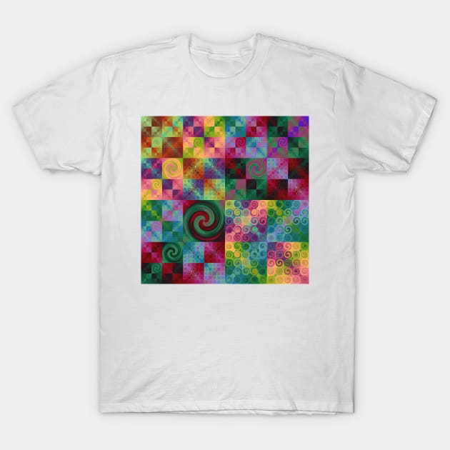 Fractal patchwork T-Shirt by krinichnaya